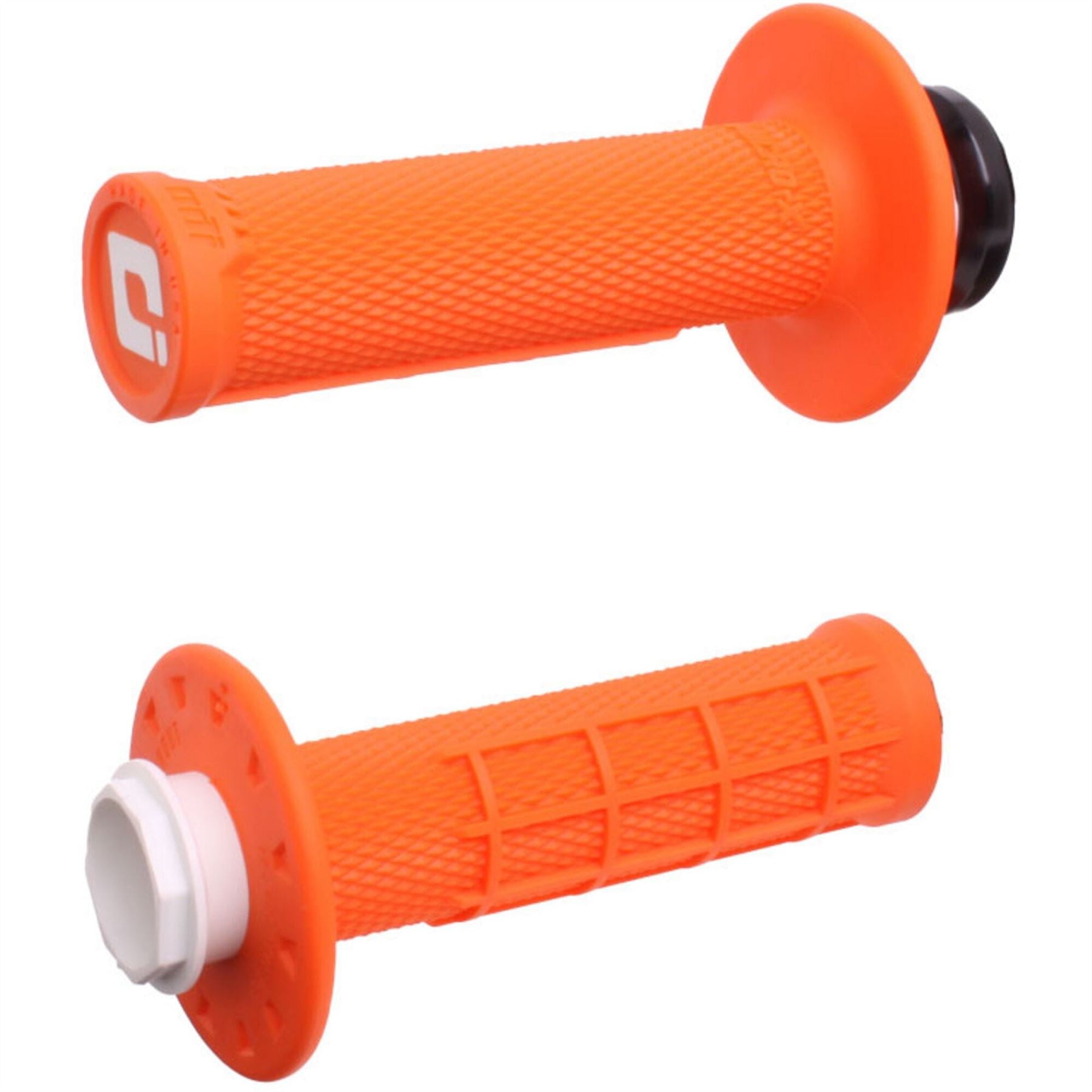 ODI Micro-X Half-Waffle Lock-On Grip Set Orange For KTM SX-E 3 2020-2025